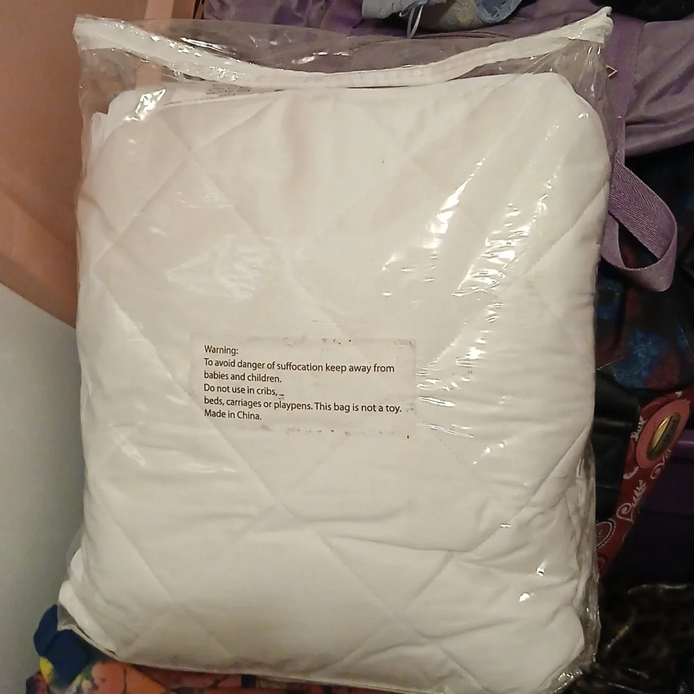 New Twin Cool Max bed mattress fitted cover white